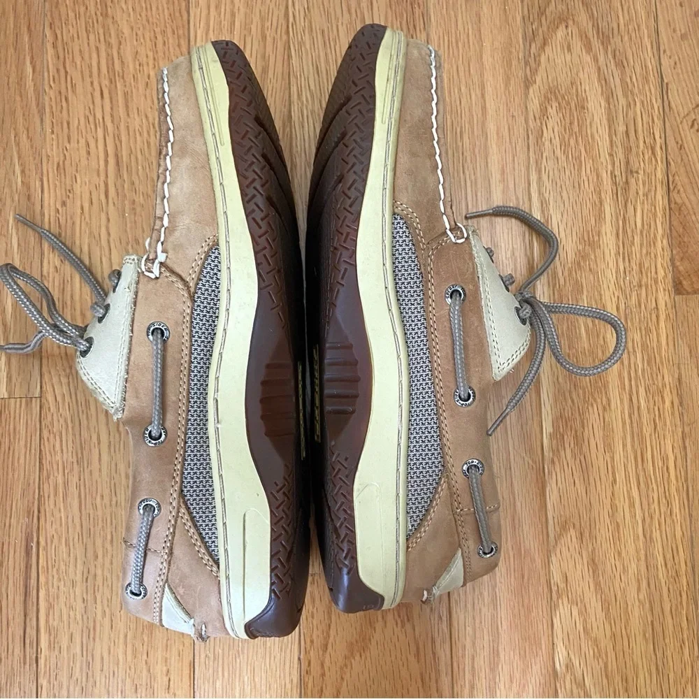 Sperry Top-Sider Billfish 3-Eye Tan Beige Boat Shoes Men's 8.5 W Preppy 0799023